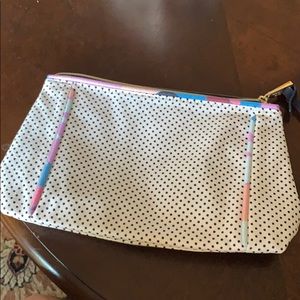 Polka dot makeup bag